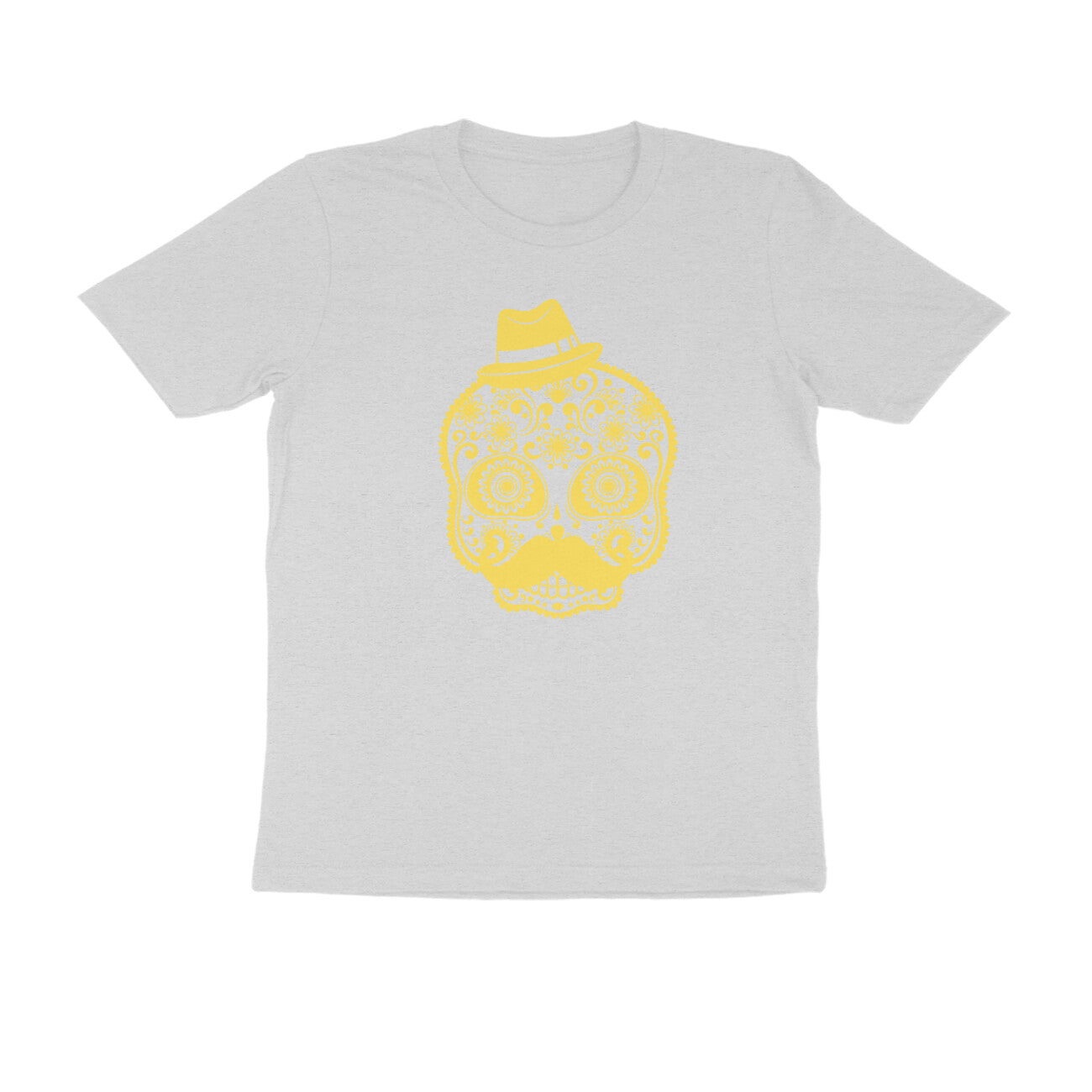 Half Sleeve Round Neck T-Shirt – Mexican Face Mask 3 puraidoprints