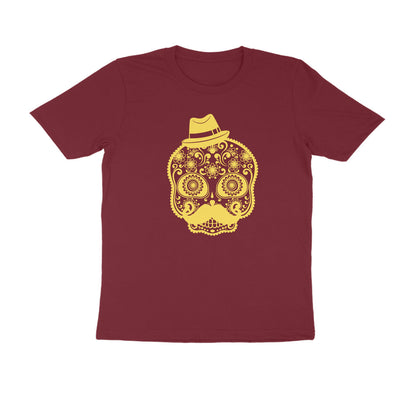 Half Sleeve Round Neck T-Shirt – Mexican Face Mask 3 puraidoprints
