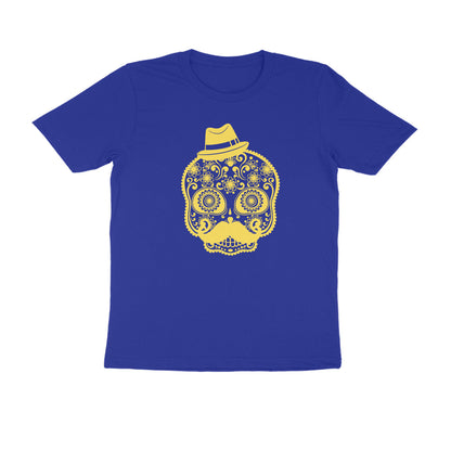 Half Sleeve Round Neck T-Shirt – Mexican Face Mask 3 puraidoprints