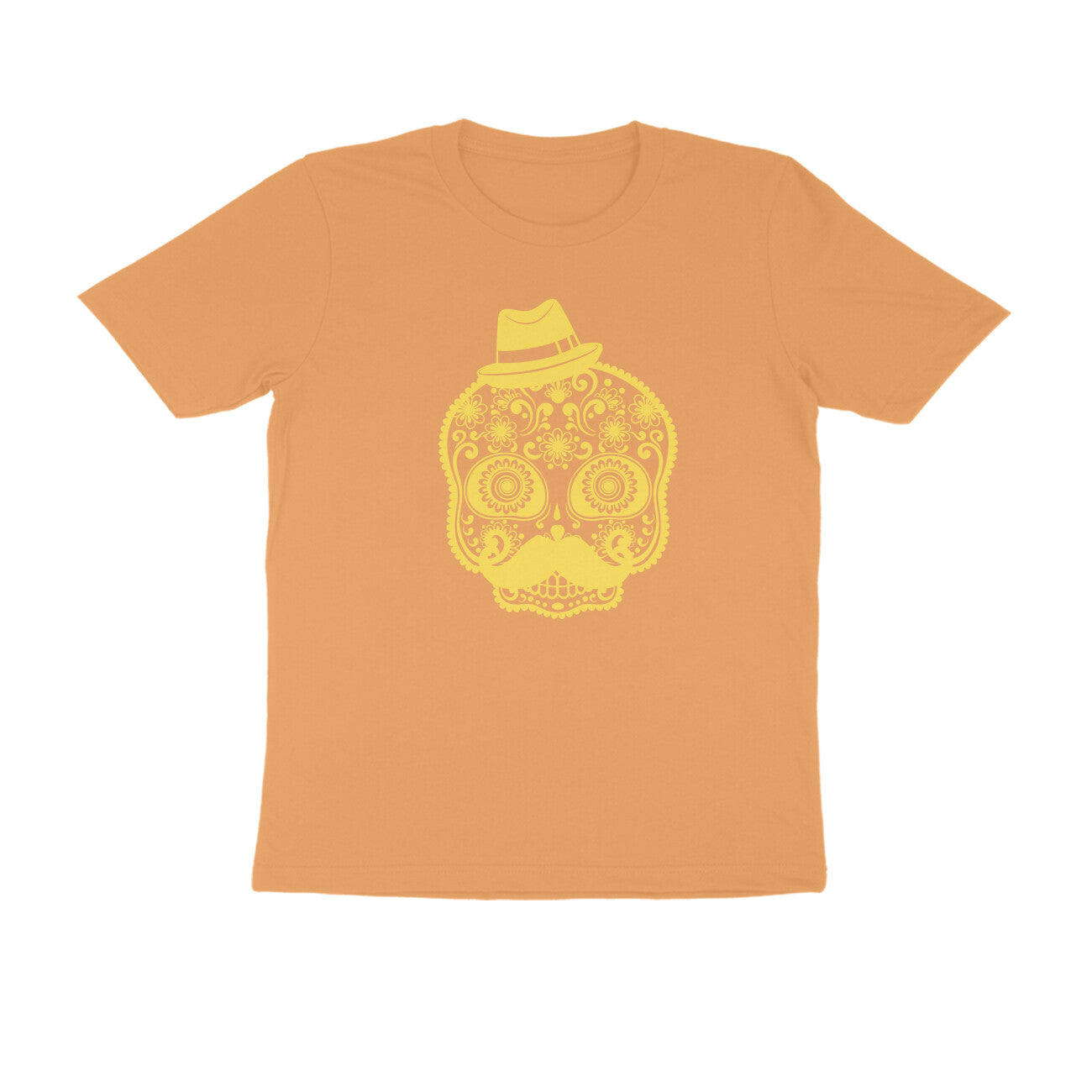 Half Sleeve Round Neck T-Shirt – Mexican Face Mask 3 puraidoprints