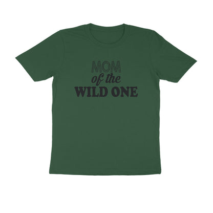 Half Sleeve Round Neck T-Shirt – Mom of the wild one puraidoprints