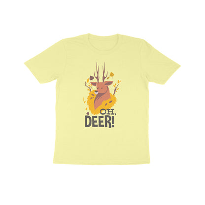 Half Sleeve Round Neck T-Shirt – Oh Deer 2 puraidoprints