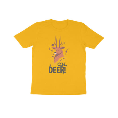 Half Sleeve Round Neck T-Shirt – Oh Deer 2 puraidoprints