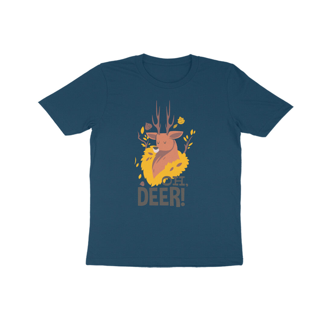 Half Sleeve Round Neck T-Shirt – Oh Deer 2 puraidoprints