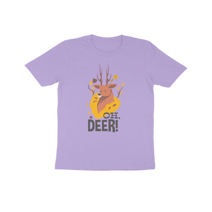 Half Sleeve Round Neck T-Shirt – Oh Deer 2 puraidoprints