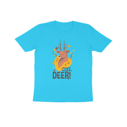 Half Sleeve Round Neck T-Shirt – Oh Deer 2 puraidoprints
