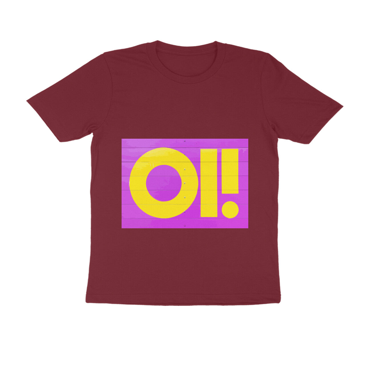 Half Sleeve Round Neck T-Shirt - Oi puraidoprints