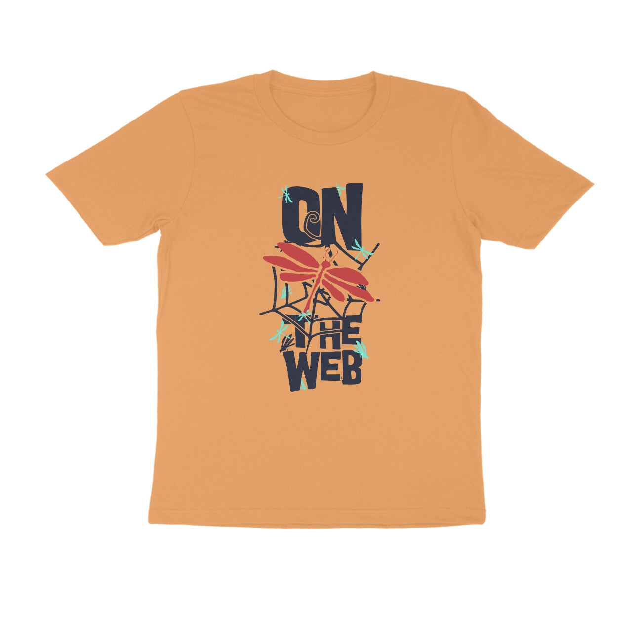 Half Sleeve Round Neck T-Shirt – On the Web 1 puraidoprints