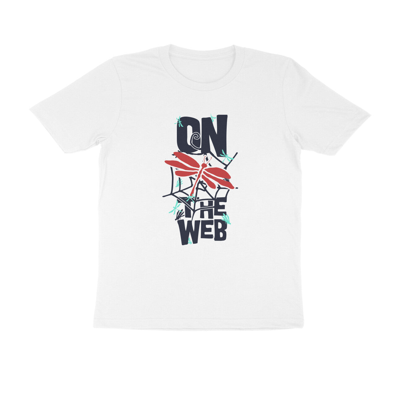 Half Sleeve Round Neck T-Shirt – On the Web 1 puraidoprints