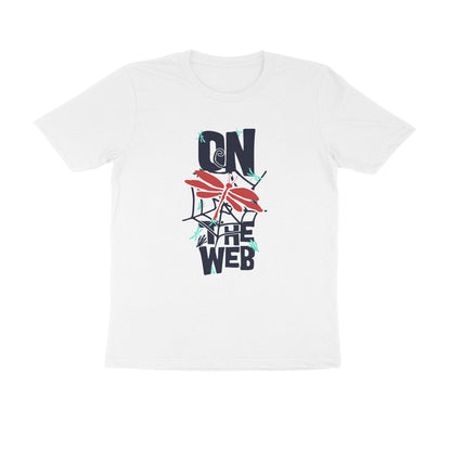 Half Sleeve Round Neck T-Shirt – On the Web 1 puraidoprints