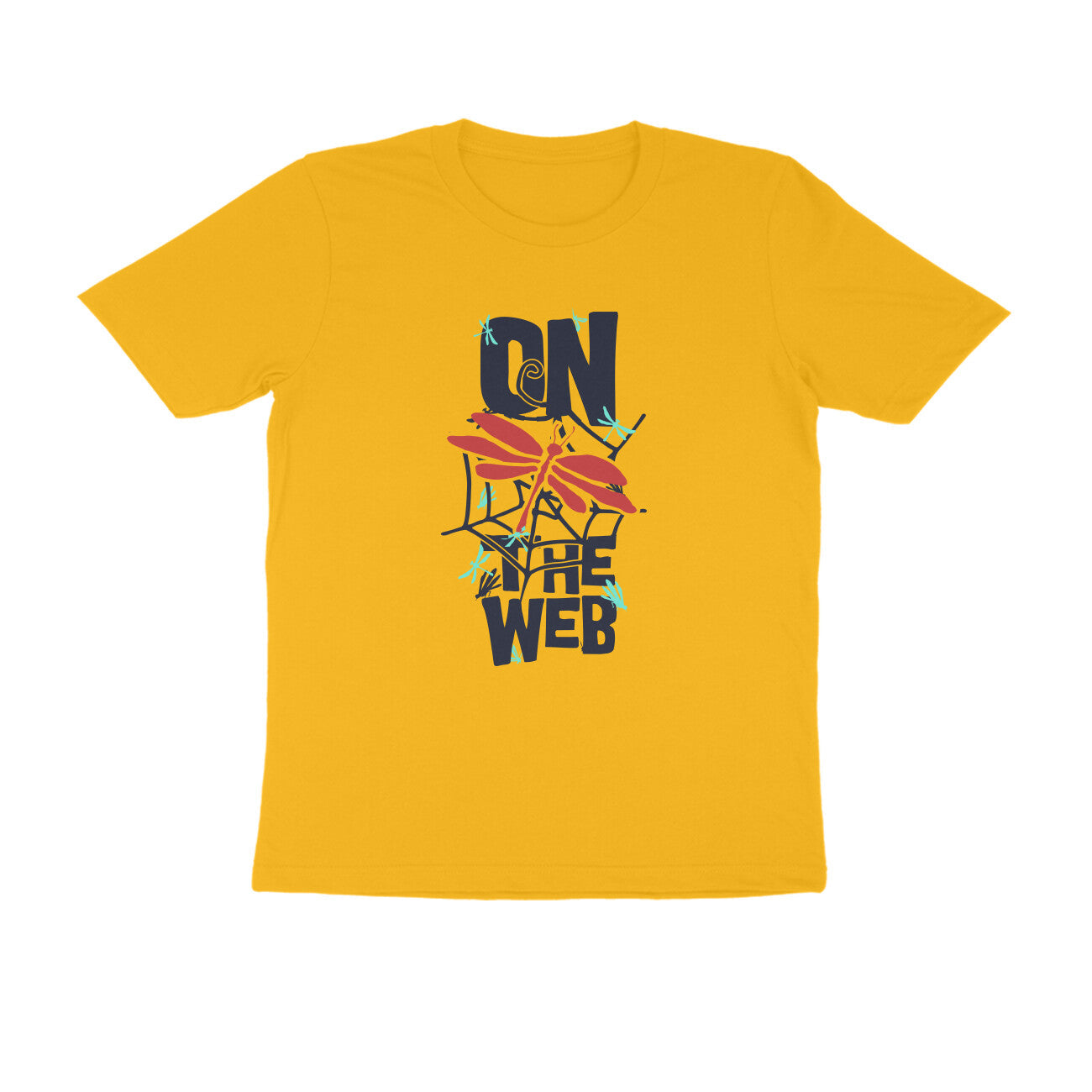 Half Sleeve Round Neck T-Shirt – On the Web 1 puraidoprints