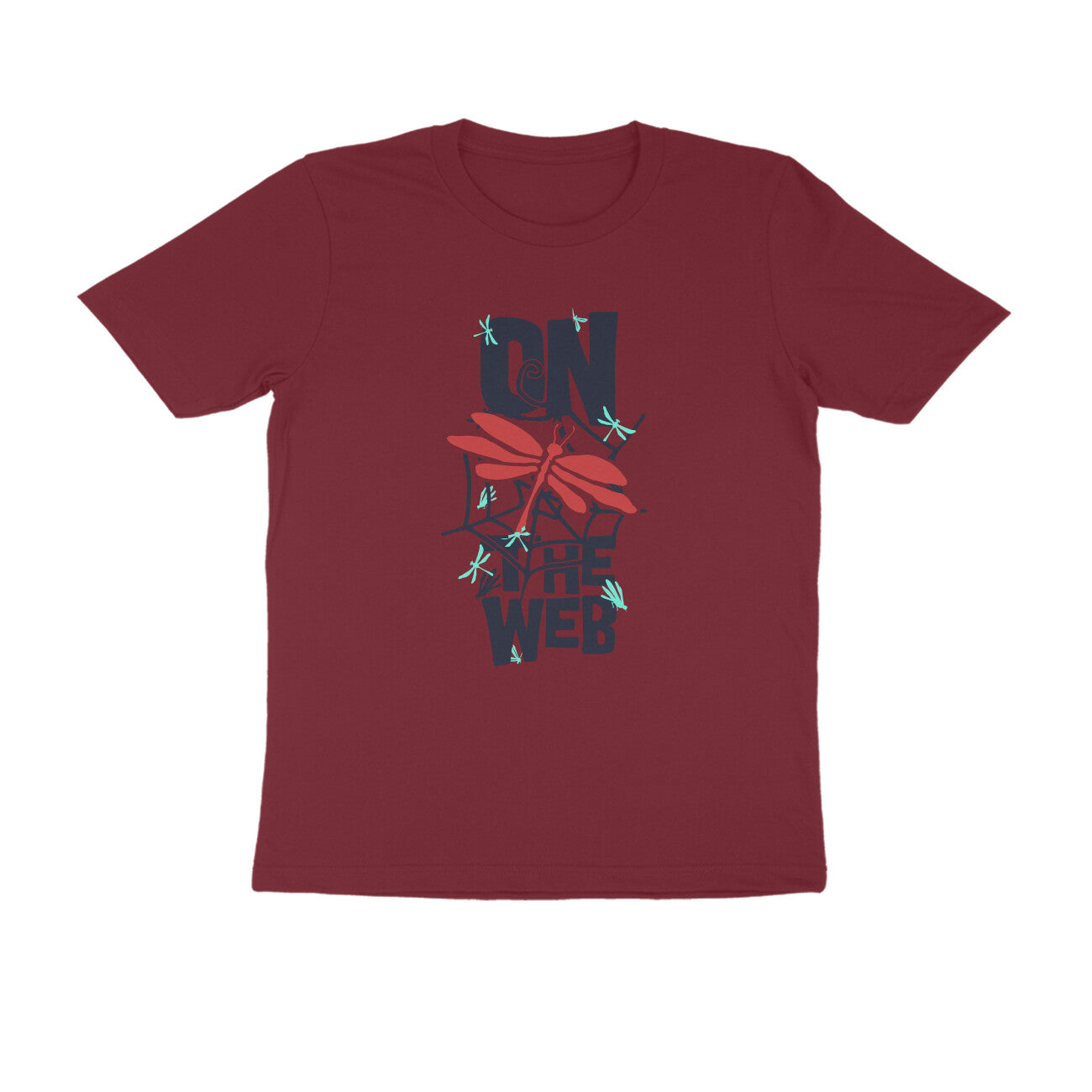 Half Sleeve Round Neck T-Shirt – On the Web 1 puraidoprints