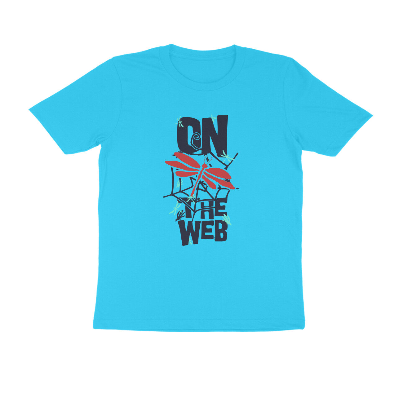 Half Sleeve Round Neck T-Shirt – On the Web 1 puraidoprints