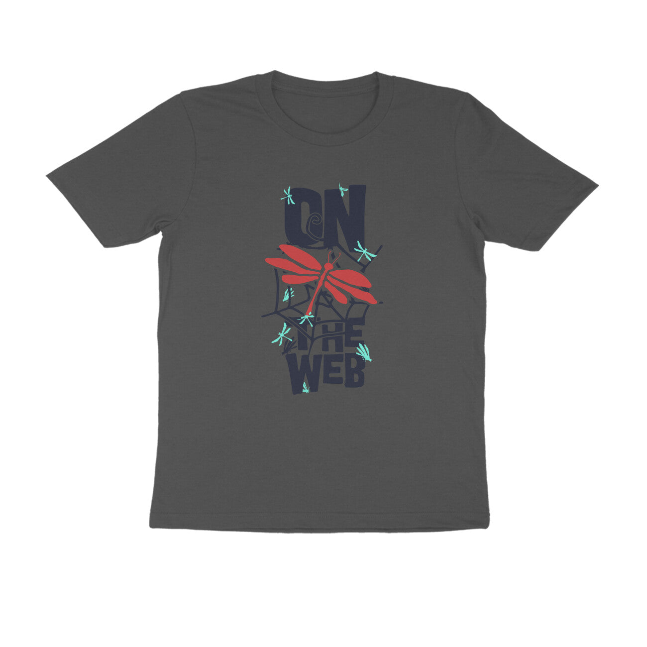 Half Sleeve Round Neck T-Shirt – On the Web 1 puraidoprints