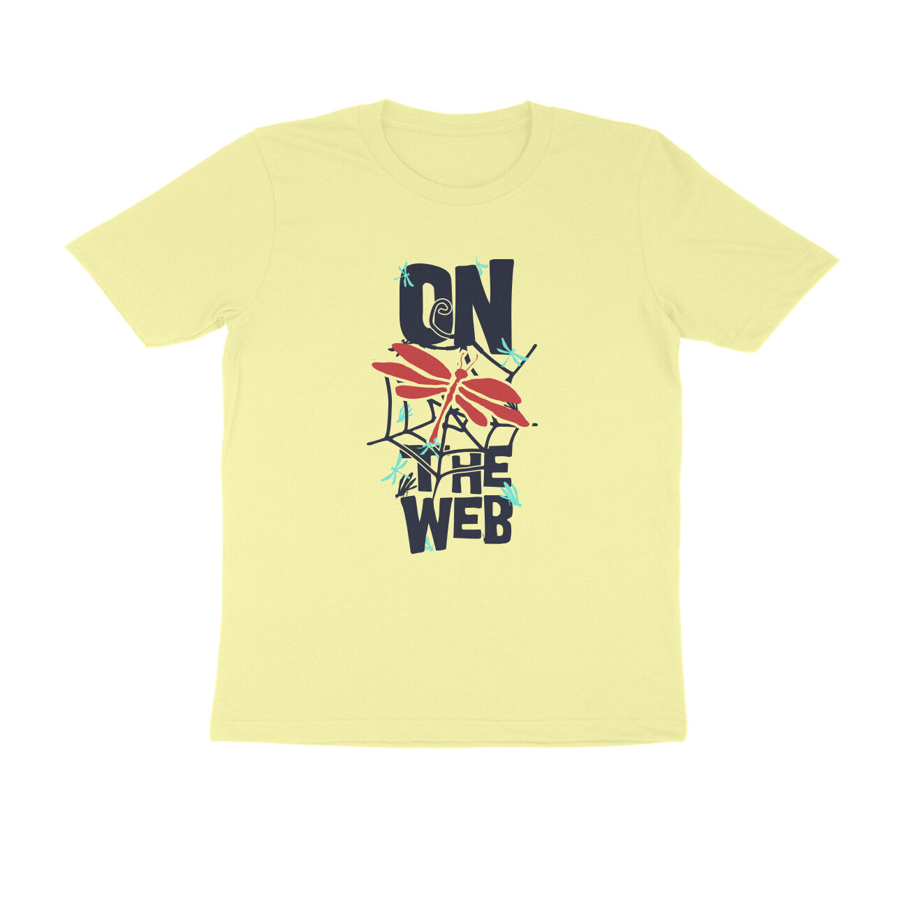 Half Sleeve Round Neck T-Shirt – On the Web 1 puraidoprints