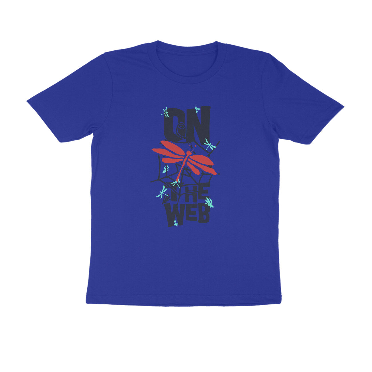 Half Sleeve Round Neck T-Shirt – On the Web 1 puraidoprints