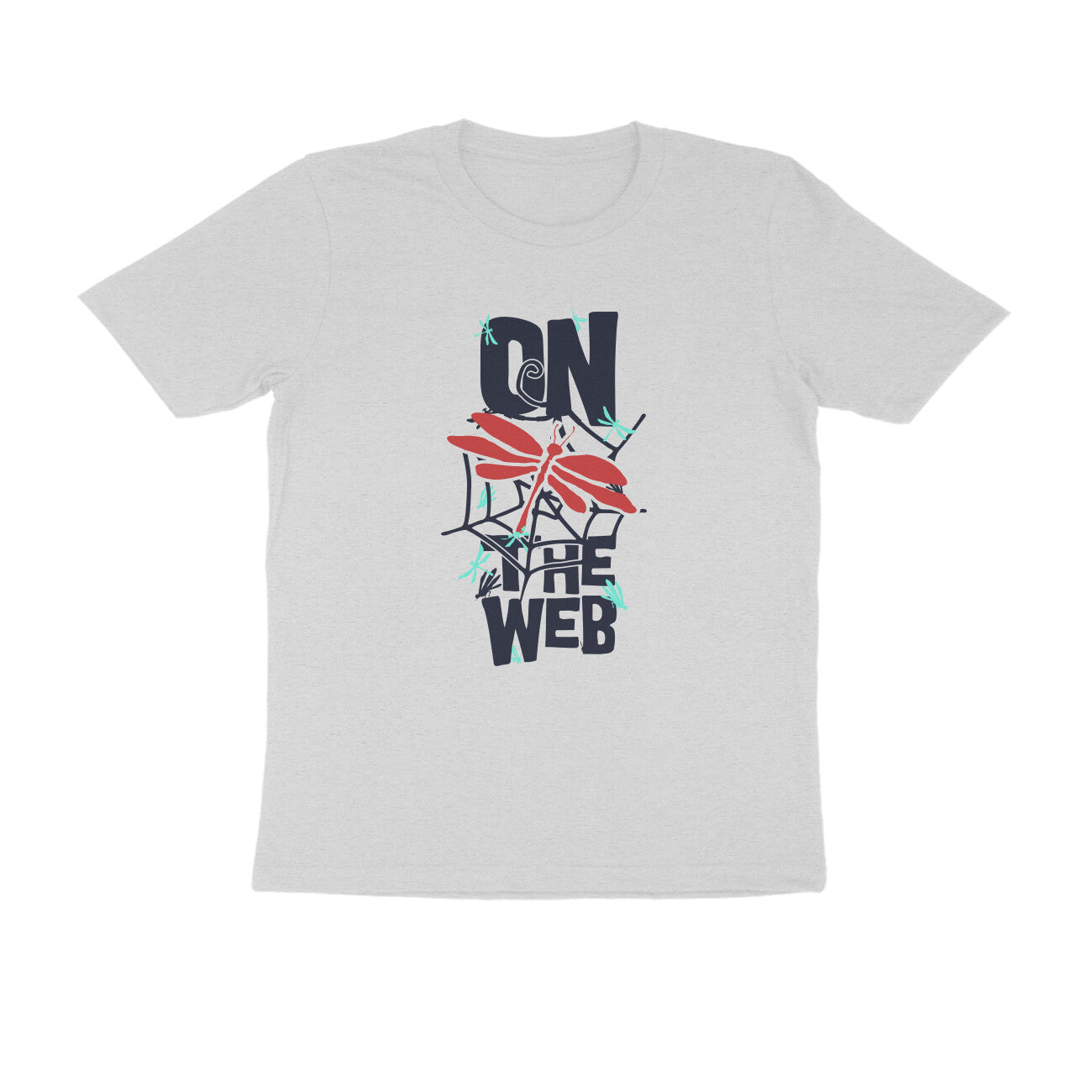 Half Sleeve Round Neck T-Shirt – On the Web 1 puraidoprints