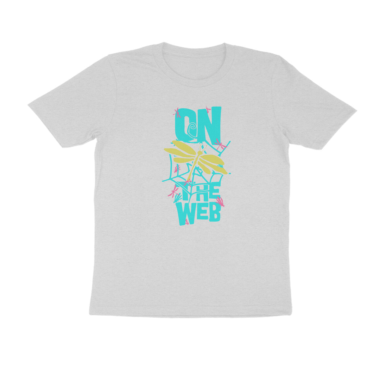 Half Sleeve Round Neck T-Shirt – On the Web 2 puraidoprints
