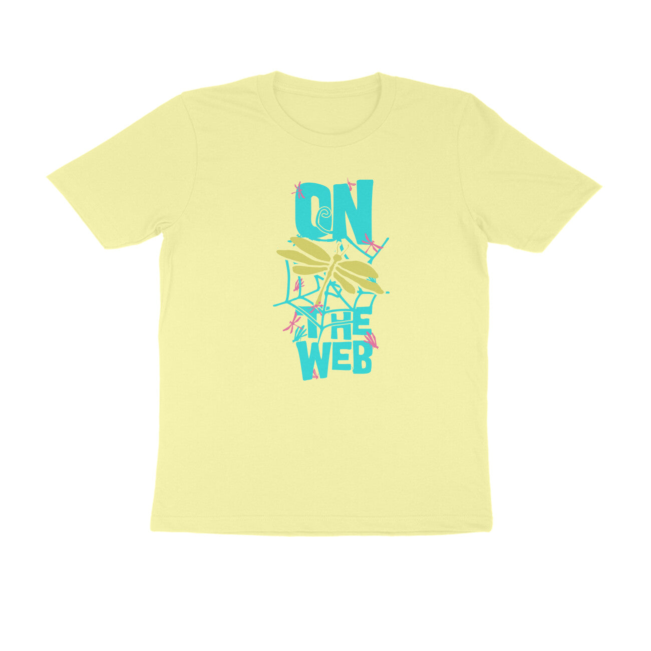 Half Sleeve Round Neck T-Shirt – On the Web 2 puraidoprints