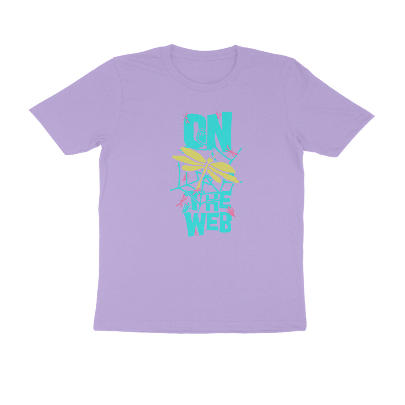 Half Sleeve Round Neck T-Shirt – On the Web 2 puraidoprints