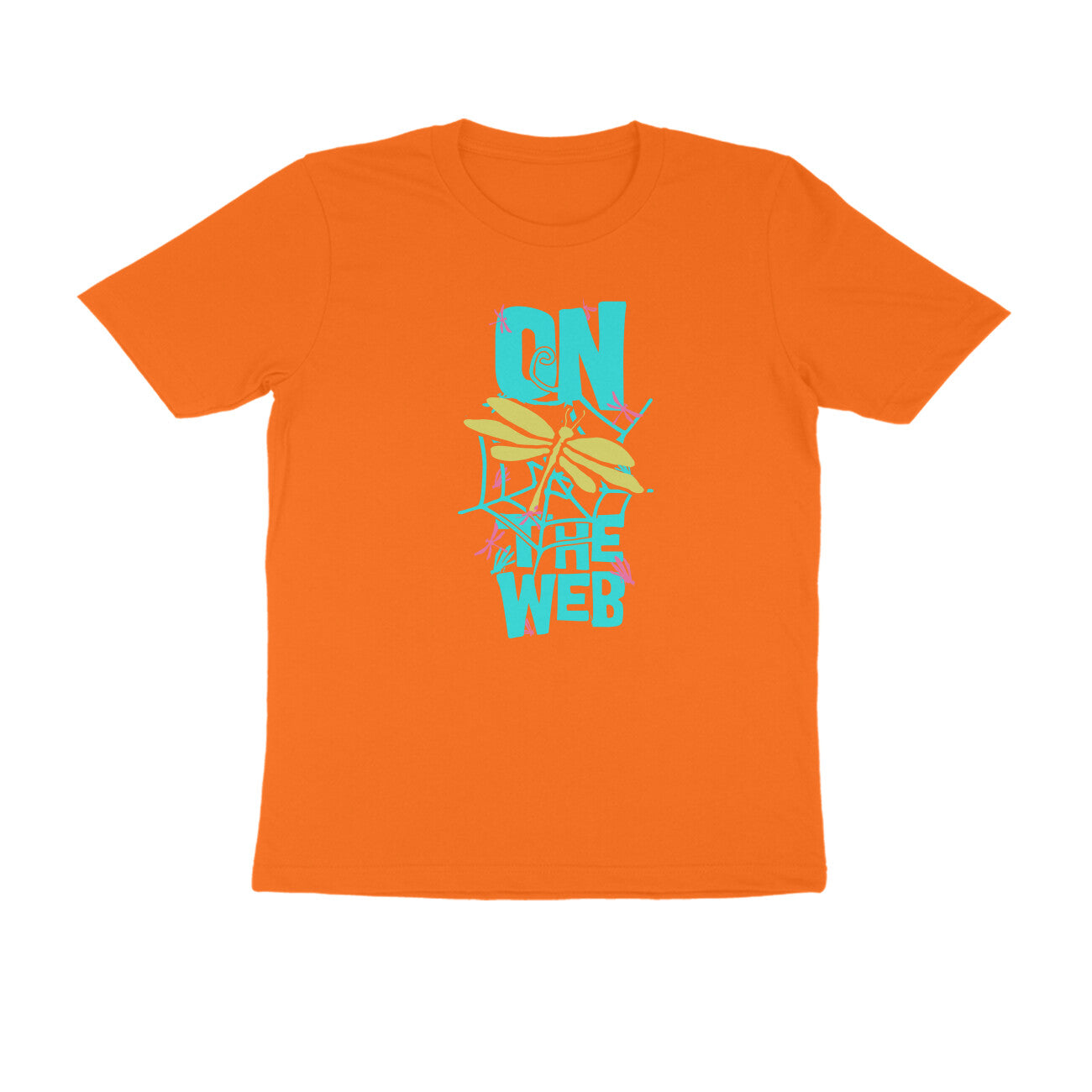 Half Sleeve Round Neck T-Shirt – On the Web 2 puraidoprints