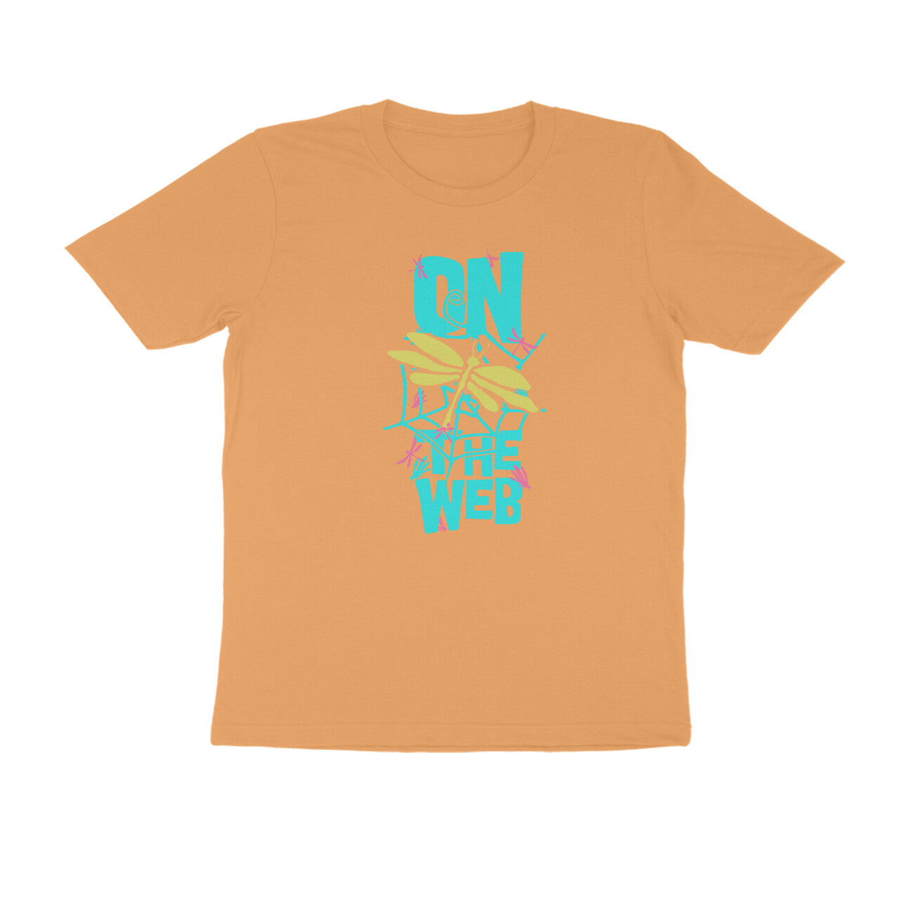 Half Sleeve Round Neck T-Shirt – On the Web 2 puraidoprints
