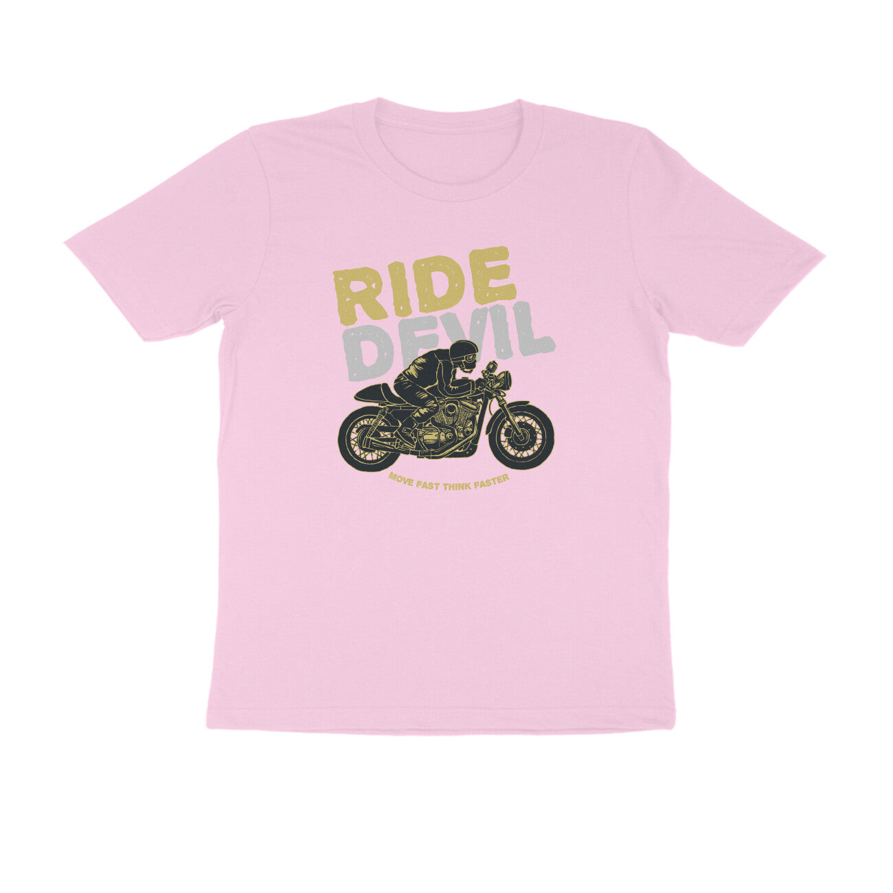 Half Sleeve Round Neck T-Shirt – Ride Devil 1 puraidoprints