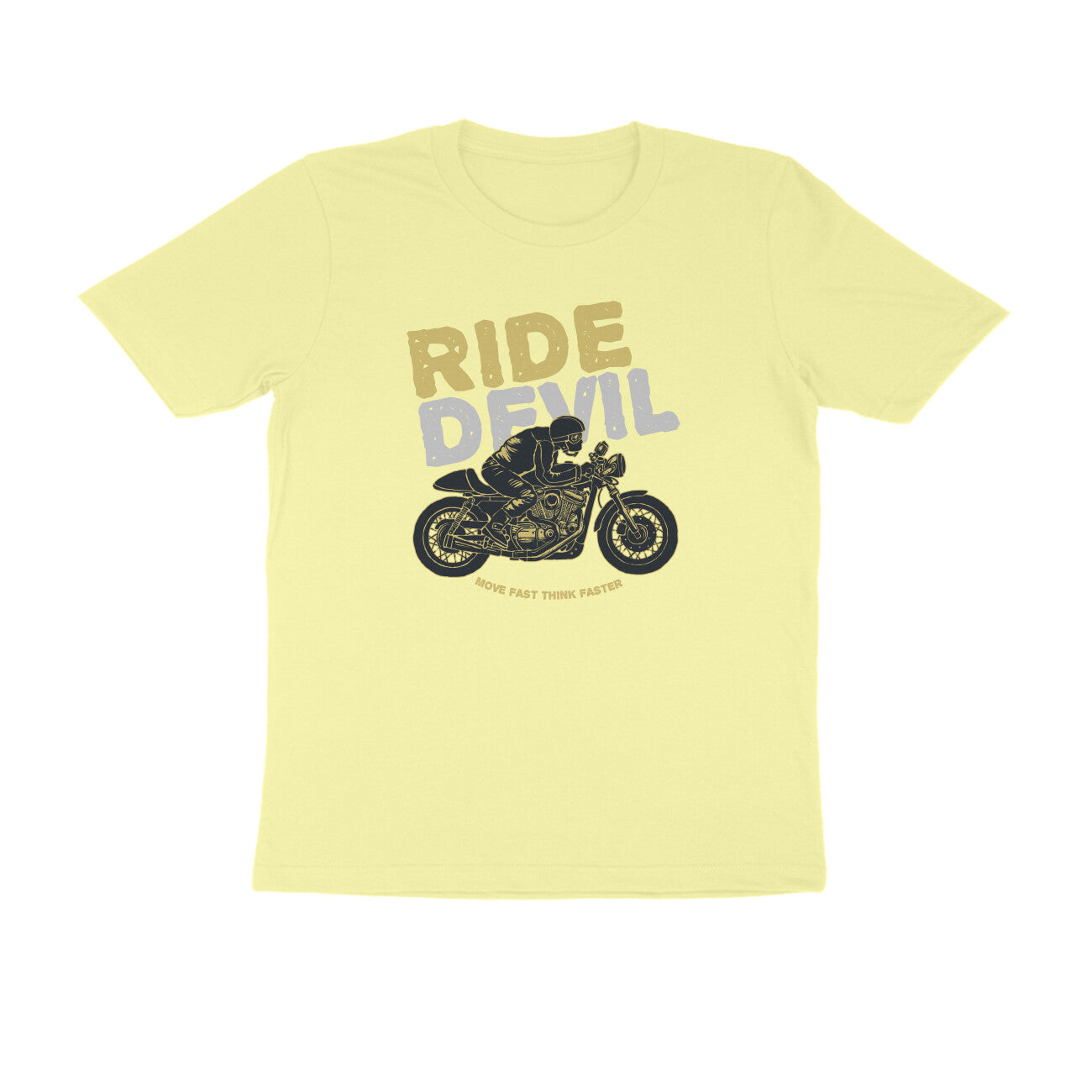 Half Sleeve Round Neck T-Shirt – Ride Devil 1 puraidoprints