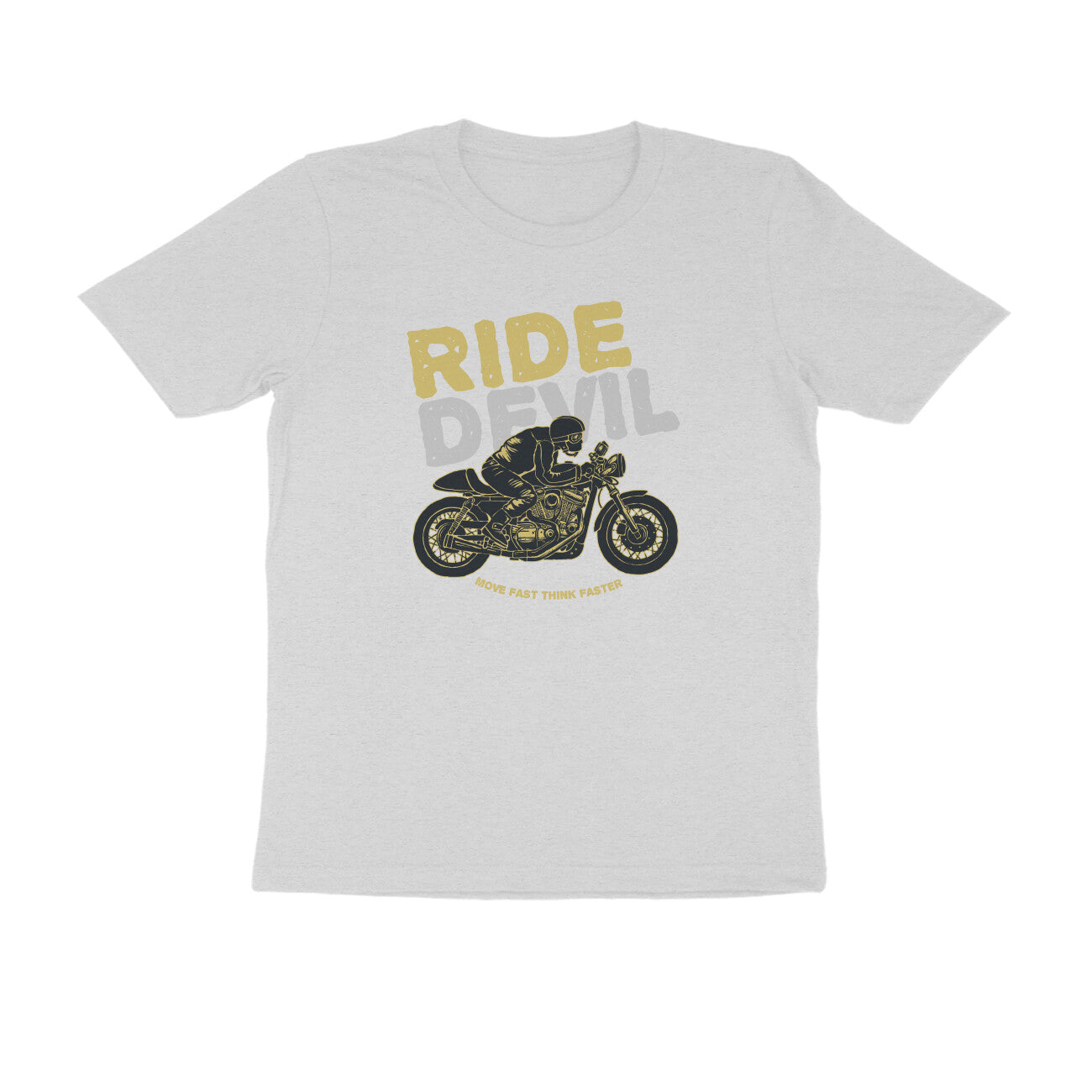 Half Sleeve Round Neck T-Shirt – Ride Devil 1 puraidoprints