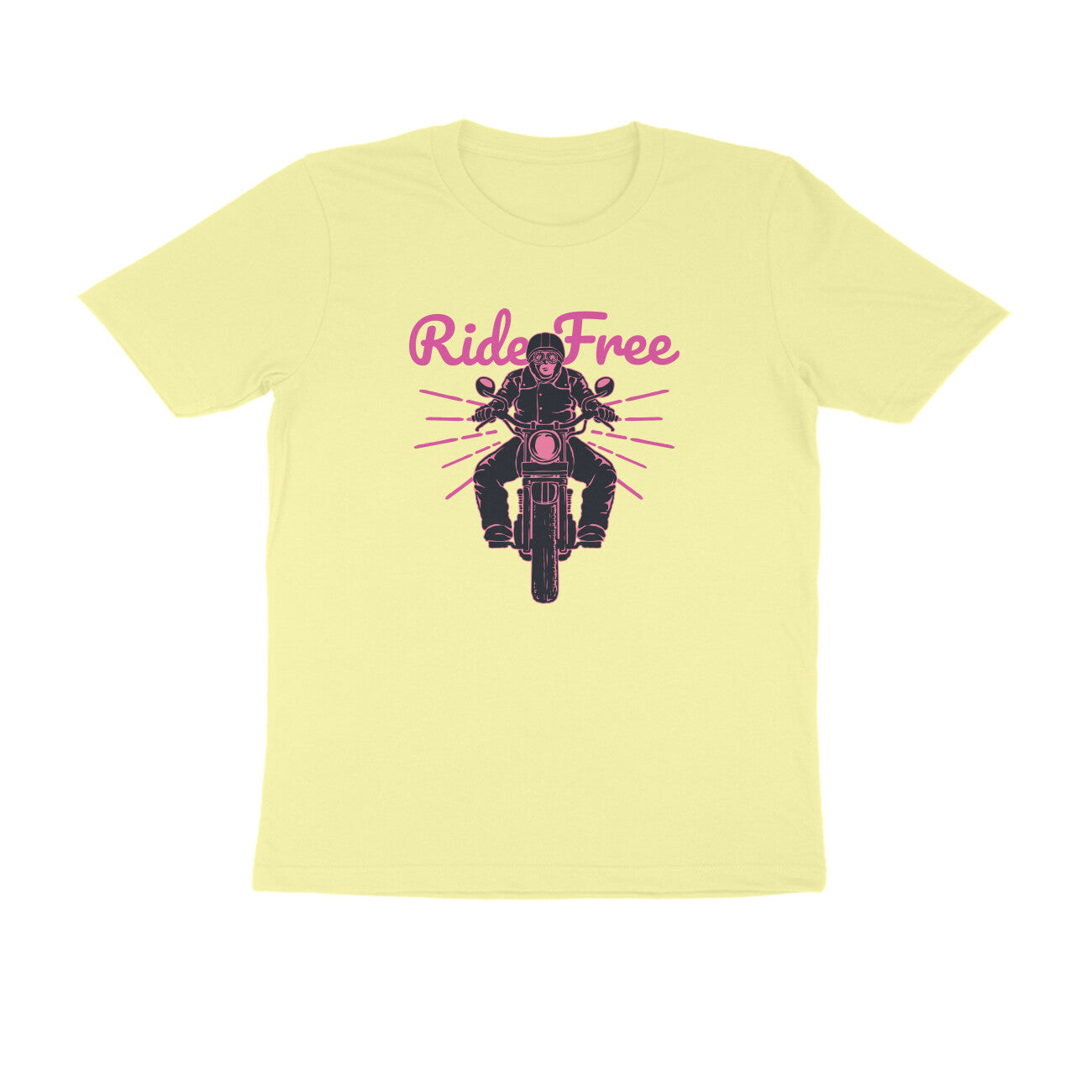 Half Sleeve Round Neck T-Shirt – Ride Free 2 puraidoprints