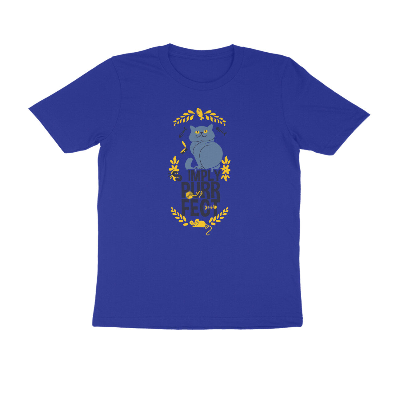 Half Sleeve Round Neck T-Shirt – Simply purrfect 3 puraidoprints