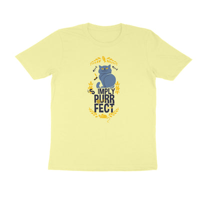 Half Sleeve Round Neck T-Shirt – Simply purrfect 3 puraidoprints