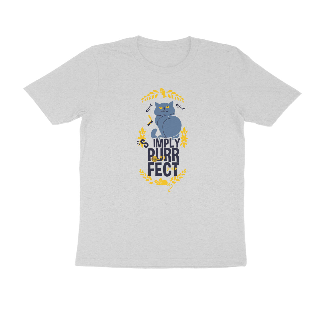 Half Sleeve Round Neck T-Shirt – Simply purrfect 3 puraidoprints