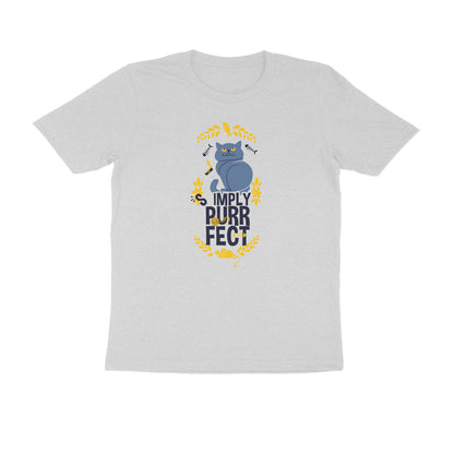 Half Sleeve Round Neck T-Shirt – Simply purrfect 3 puraidoprints