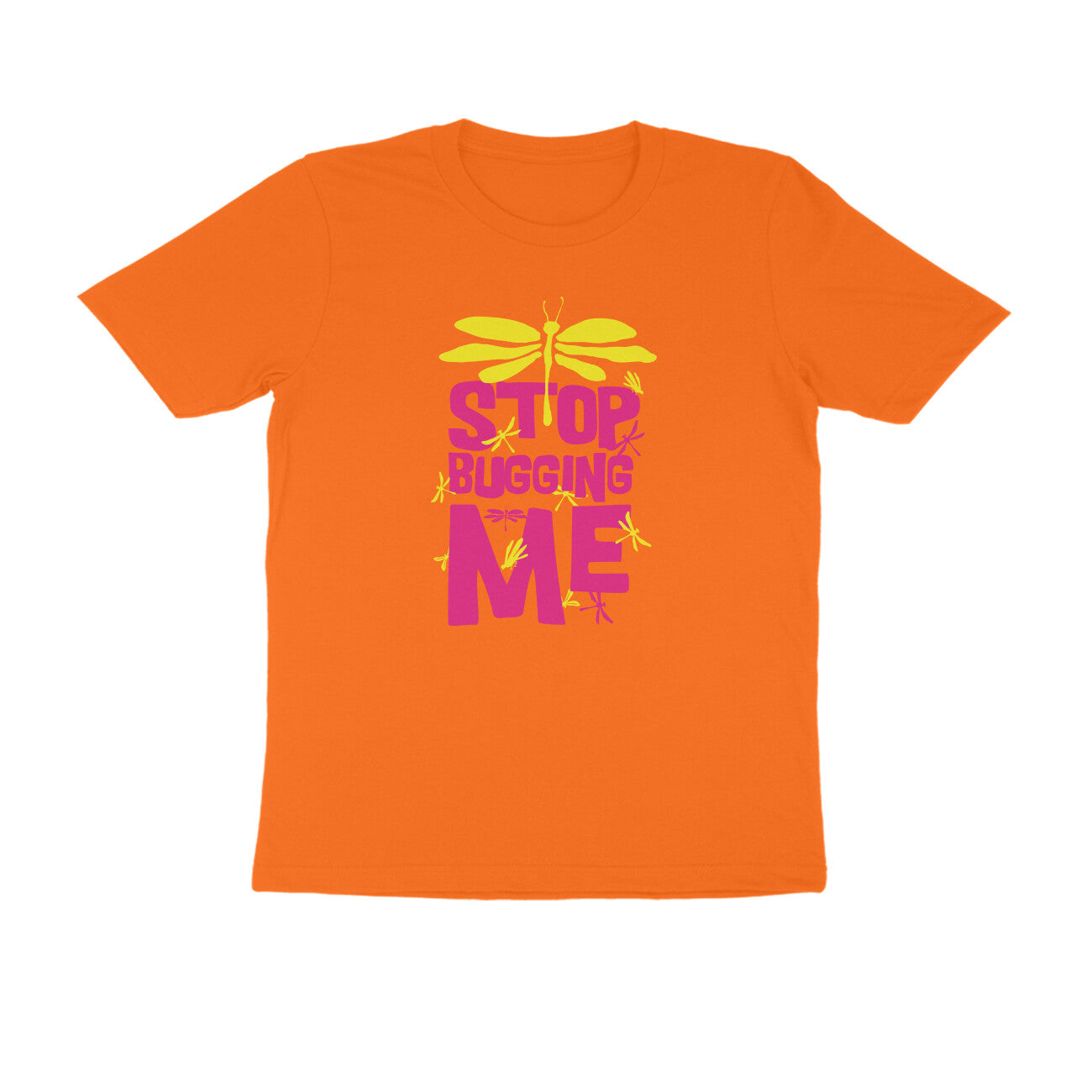 Half Sleeve Round Neck T-Shirt – Stop Bugging Me 3 puraidoprints