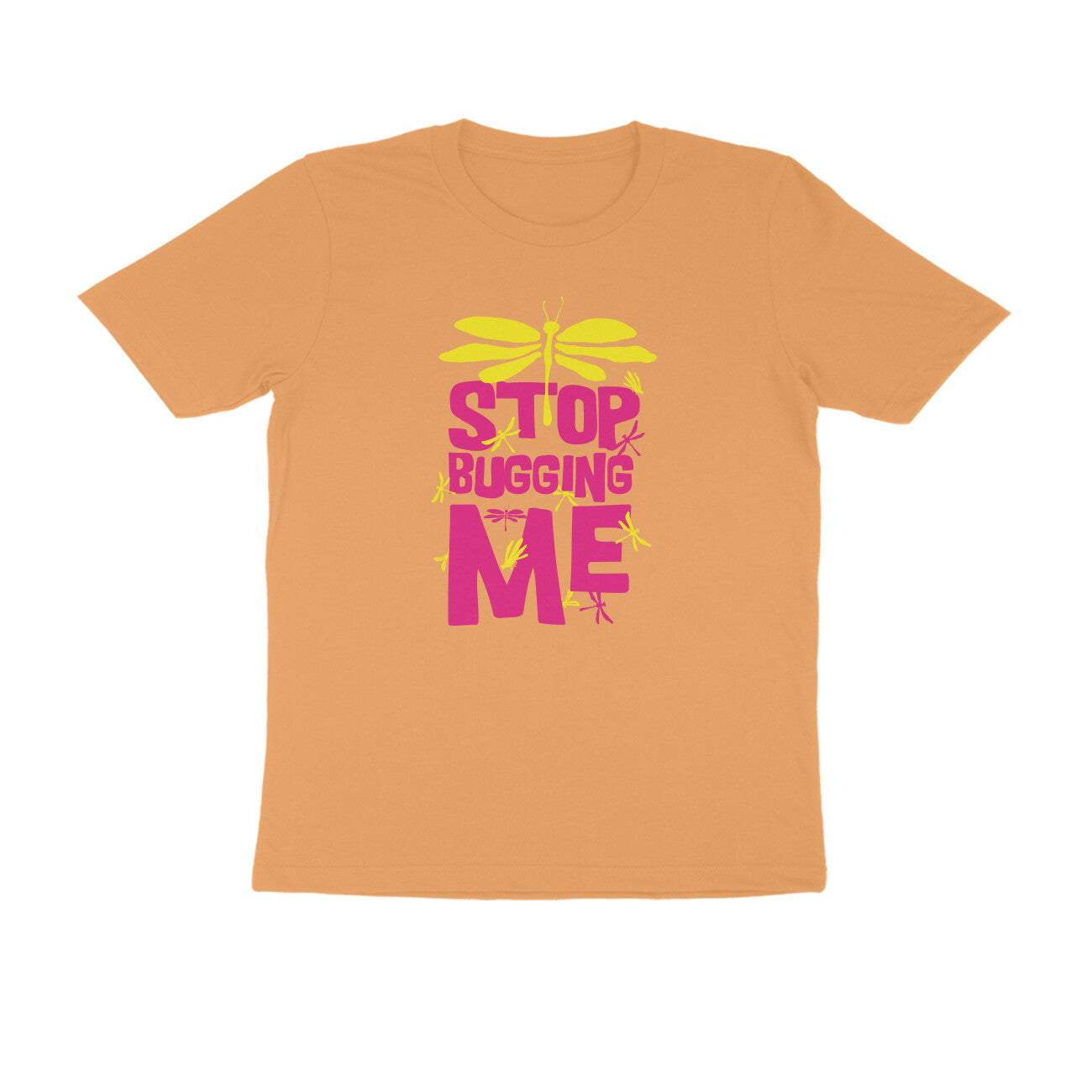 Half Sleeve Round Neck T-Shirt – Stop Bugging Me 3 puraidoprints