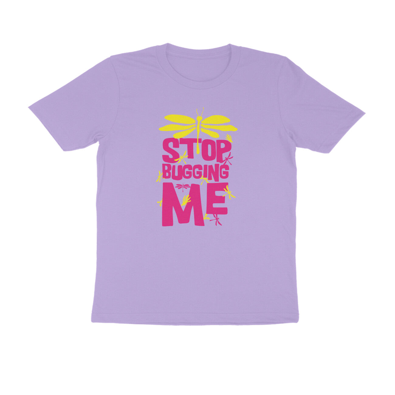 Half Sleeve Round Neck T-Shirt – Stop Bugging Me 3 puraidoprints