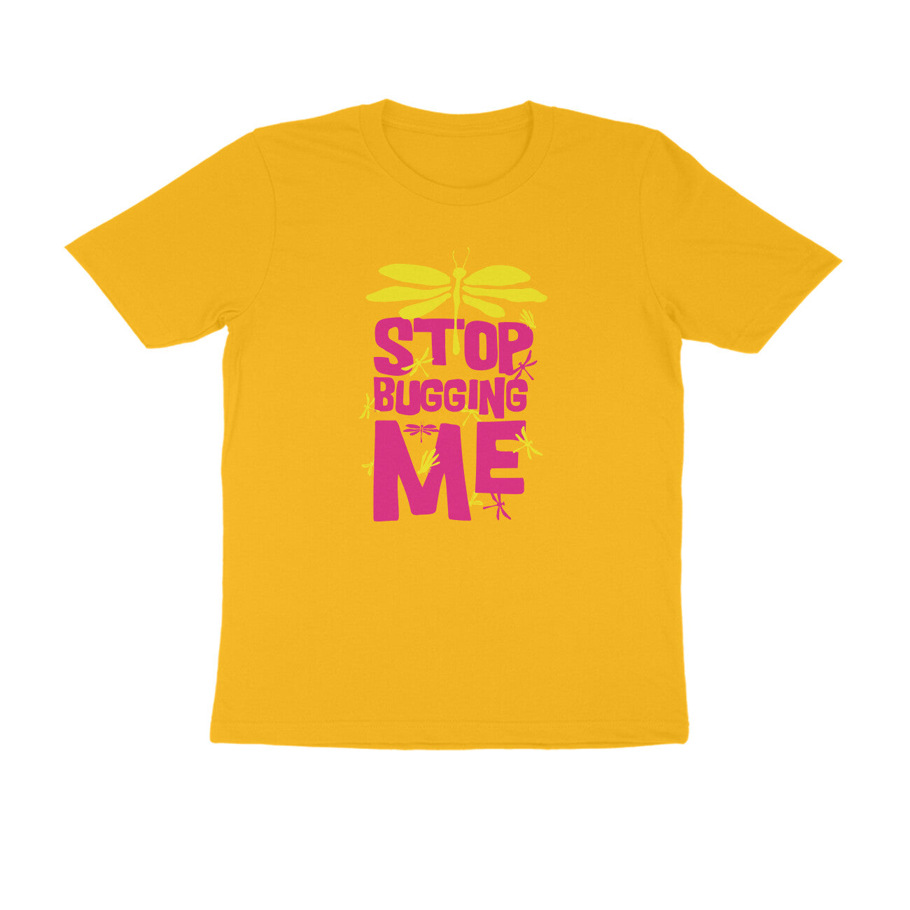 Half Sleeve Round Neck T-Shirt – Stop Bugging Me 3 puraidoprints
