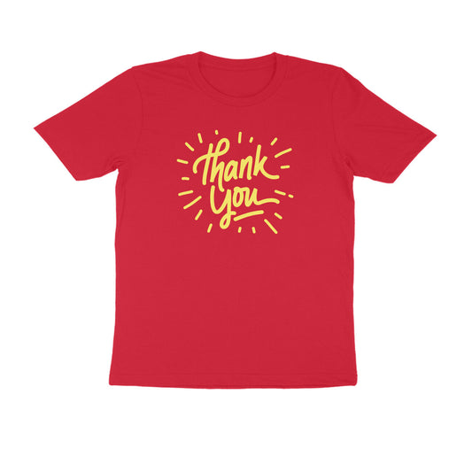 Half Sleeve Round Neck T-Shirt –  Thank you 2 puraidoprints