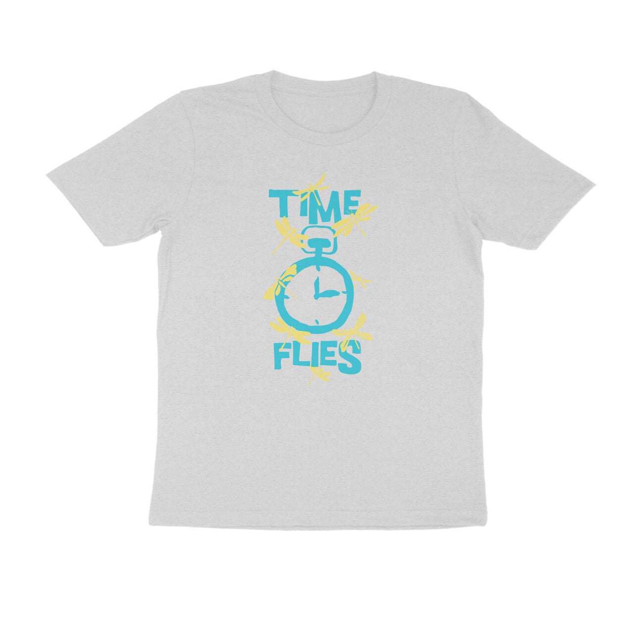 Half Sleeve Round Neck T-Shirt – Time Flies 1 puraidoprints