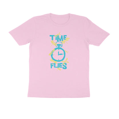 Half Sleeve Round Neck T-Shirt – Time Flies 1 puraidoprints