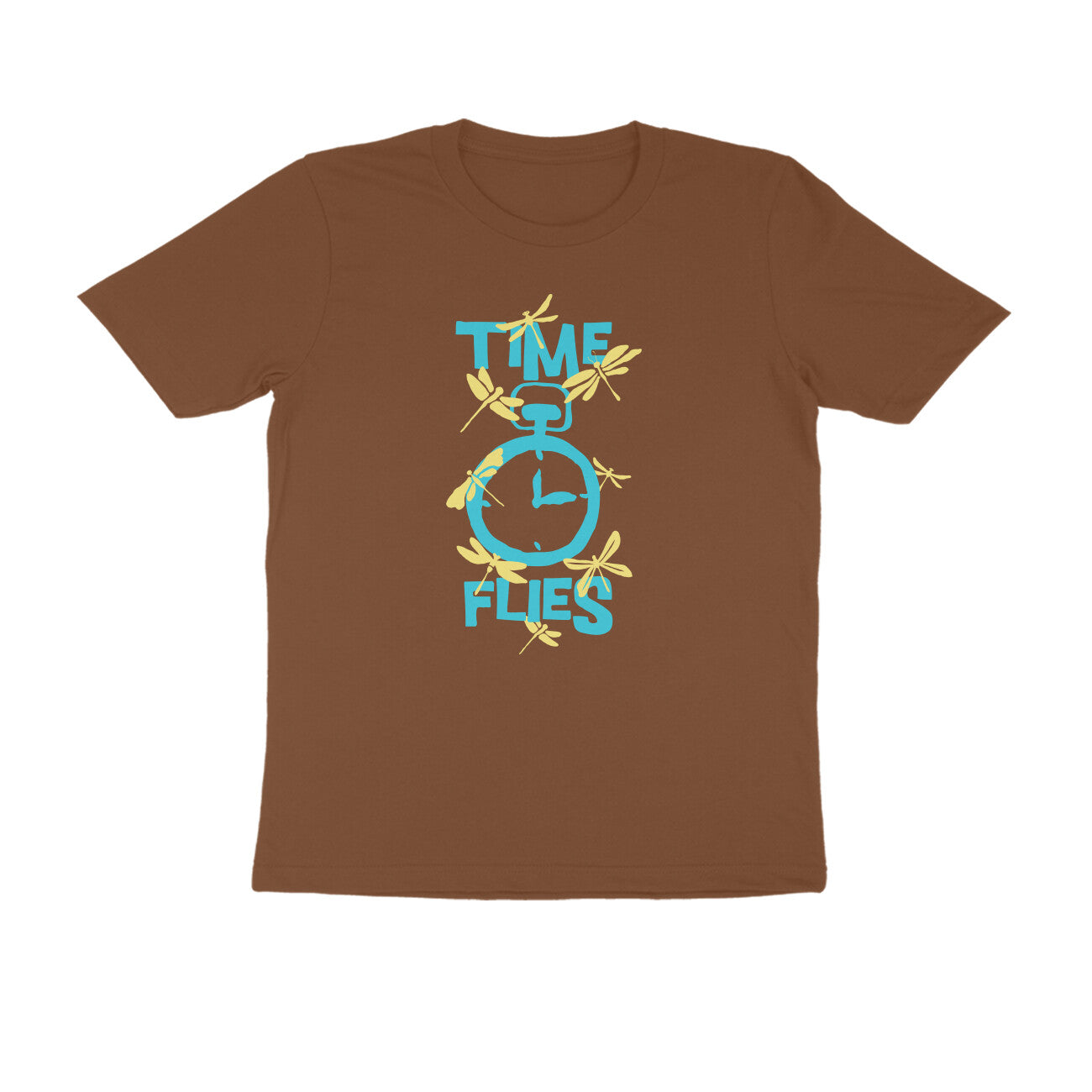 Half Sleeve Round Neck T-Shirt – Time Flies 1 puraidoprints