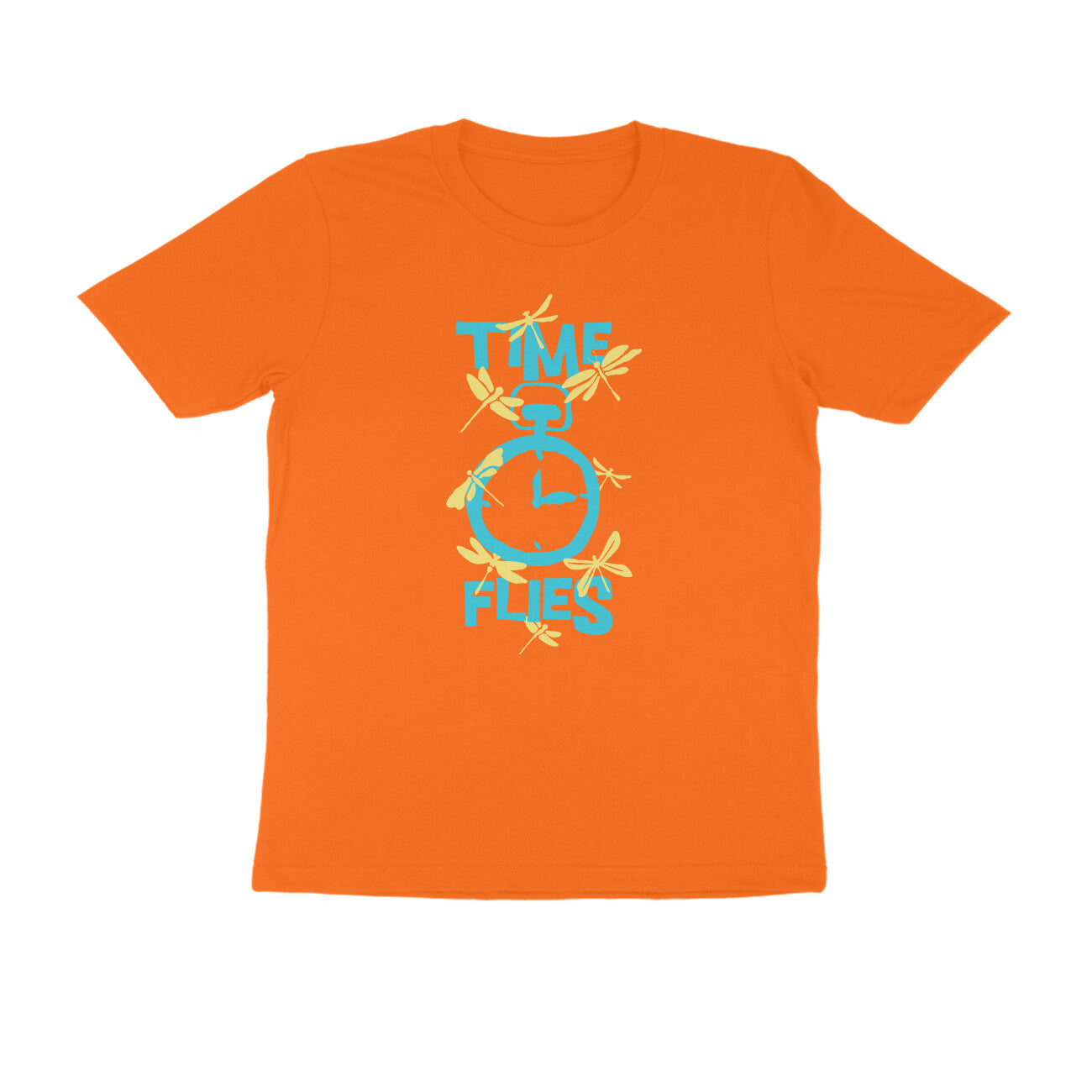 Half Sleeve Round Neck T-Shirt – Time Flies 1 puraidoprints