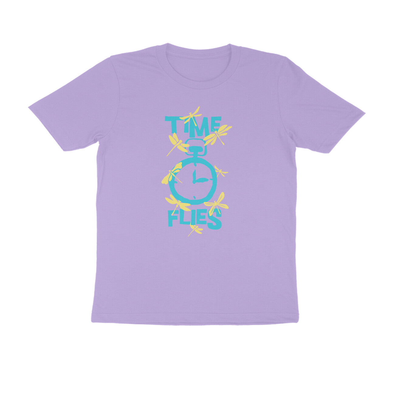 Half Sleeve Round Neck T-Shirt – Time Flies 1 puraidoprints