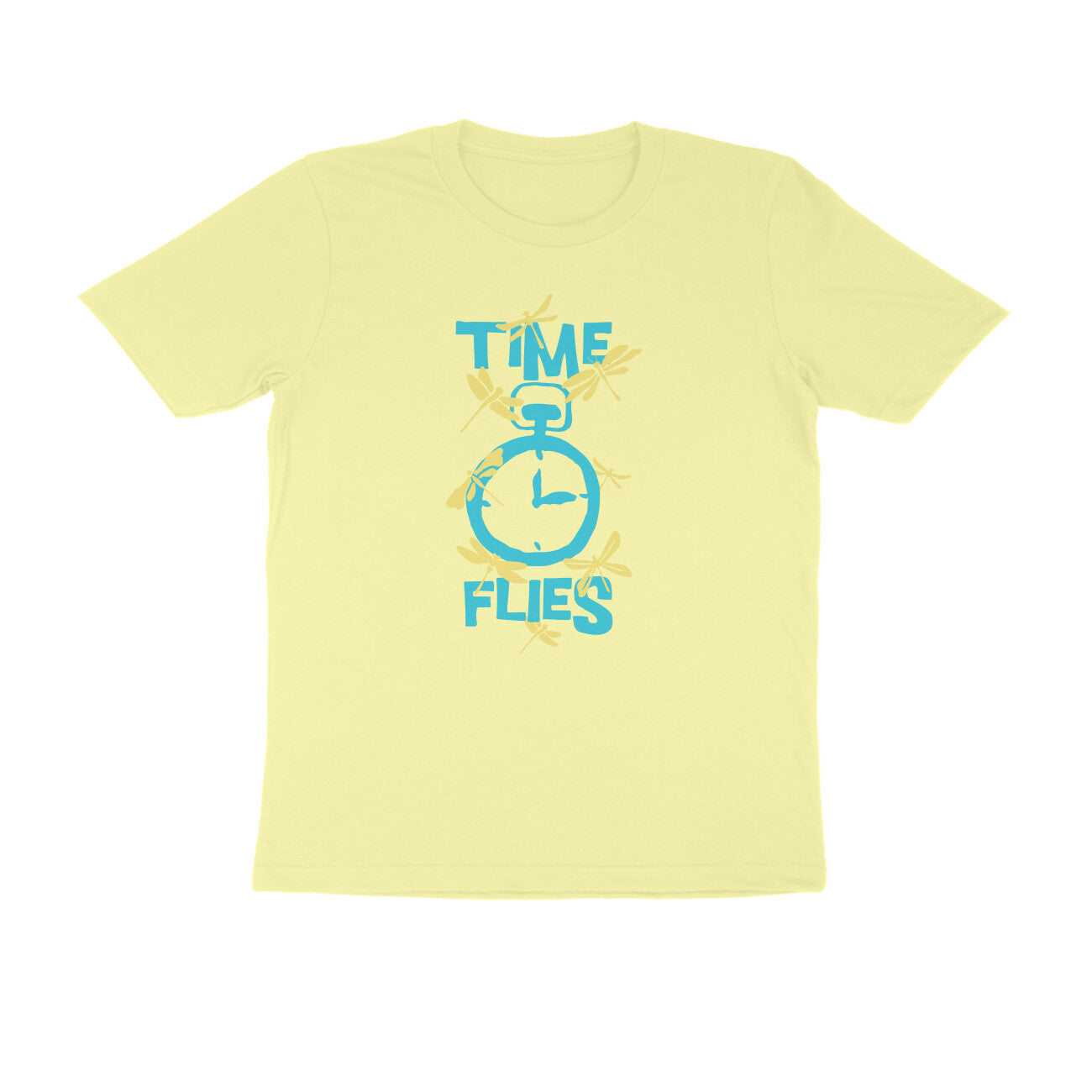 Half Sleeve Round Neck T-Shirt – Time Flies 1 puraidoprints