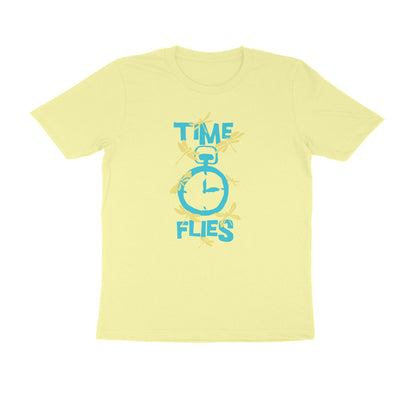 Half Sleeve Round Neck T-Shirt – Time Flies 1 puraidoprints
