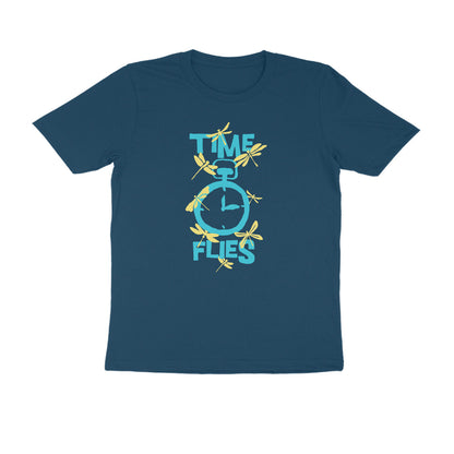 Half Sleeve Round Neck T-Shirt – Time Flies 1 puraidoprints