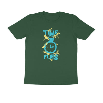 Half Sleeve Round Neck T-Shirt – Time Flies 1 puraidoprints