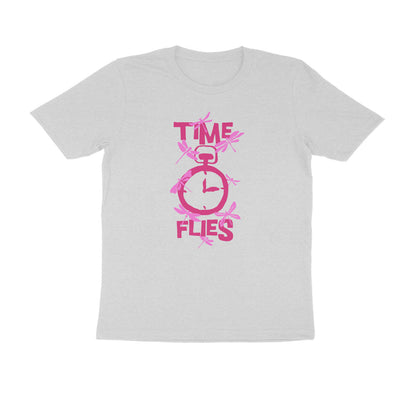 Half Sleeve Round Neck T-Shirt – Time Flies 2 puraidoprints
