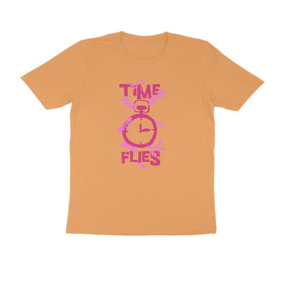 Half Sleeve Round Neck T-Shirt – Time Flies 2 puraidoprints